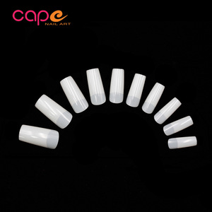 Cape เล็บปลอม500ชิ้นต่อถุง OPP,ทรงครึ่งฝาโลงศพเล็บปลอม XXL วัสดุ ABS สำหรับร้านทำเล็บ - Product Image 4