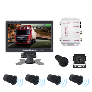 Camión AHD Kit de Radar de marcha atrás frontal de 7 pulgadas Monitor Cámara de visión trasera impermeable Sensor de punto ciego Sistema de seguridad de estacionamiento de vehículos - Product Image 2