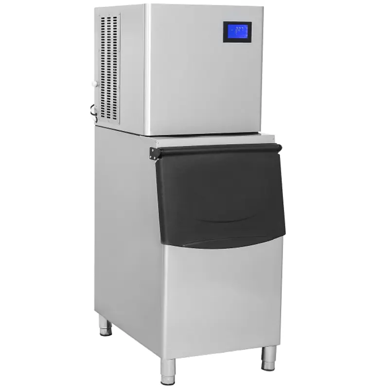 150kg 300kg 500kg in acciaio inox commerciale produttore di cubetti di ghiaccio automatico macchina per la produzione di bevande alimentari ristorante