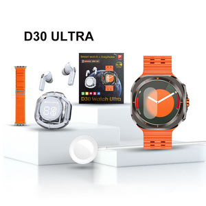 <strong>2025</strong> Relojes Sport Smart Watch D30 ultra Watch 7 Earphone 2 in 1 Set 2 Strap 1.52&quot; BT Call Heart Rate Smart Watch with Earbuds - Product Image 2