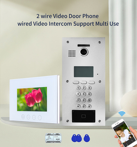 Apartamento intercomunicador puerta teléfono múltiples planos con cable sistemas de entrada de vídeo con monitor - Product Image 4