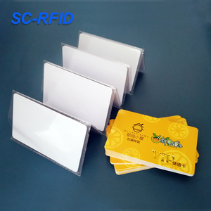 Senscan高品質ホワイトRFIDカードアクセス制御85.5 * 54mm ICカード13.56Khzサポートインクジェット印刷スマートカード - Product Image 1