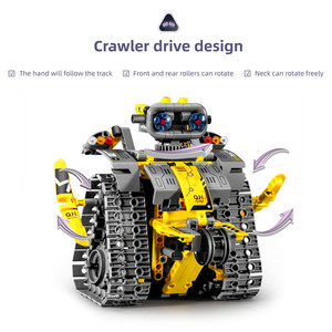 Creative APP Creative Programming 3-in-1 Robot Stelo Set per Bambini Giocattoli per Telecomando Giocattoli Ottimale Soluzione Puzzle per