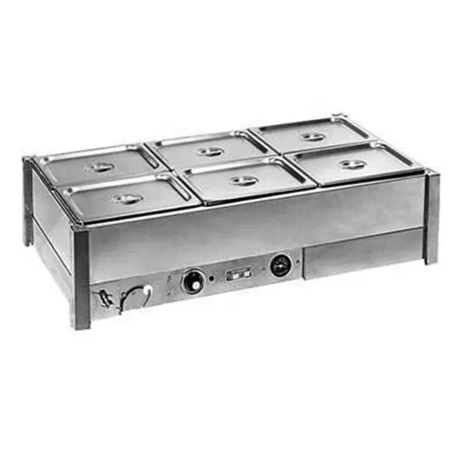 Equipo de cocina para restaurante, equipo de buffet, calentador de alimentos eléctrico Bain Marie, pantalla para catering