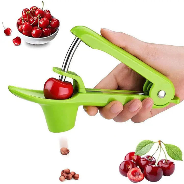 Wholesale Kitchen Gadgets Cherry Pitters Plastic Fruit Core Seed Remover Portable Corer Manual Olive Cherry Pitter Tool