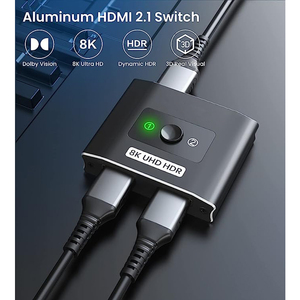 8K 60HZ <strong>HDMI</strong> Splitter <strong>Switch</strong> 4K120Hz <strong>HDMI</strong> <strong>2</strong>.1 Bi-Direction Switcher <strong>2</strong> in 1 Out Audio Converter 1x2 2x1 for PS4 PS5 Xbox - Product Image 3