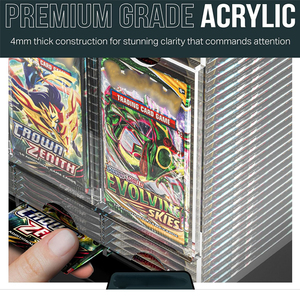 Dispenser Personalizzato in Acrilico Trasparente e Nero a 6 Scomparti per Buste di Espansione, Contiene 240 Pezzi, Compatibile con TCG e Carte Collezionabili Sportive, Vetrina Espositiva - Product Image 6