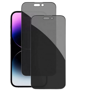 プライバシースクリーンプロテクター強化ガラスフィルム指紋防止フル接着剤iPhone 12 Pro 13 Pro Max 15 16 14 Plus XR Pro Max用 - Product Image 1
