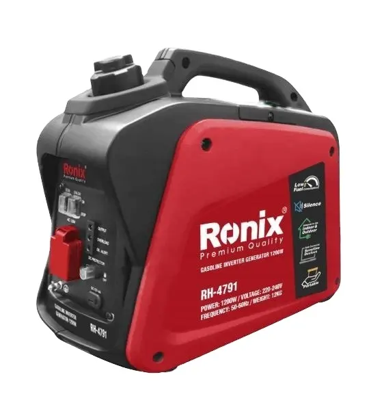 Ronix Rh-4791 German Technology 4-Stroke Gasolina Gerador Doméstico Pequeno 220v Silencioso Digital Frequency Conversion Generator