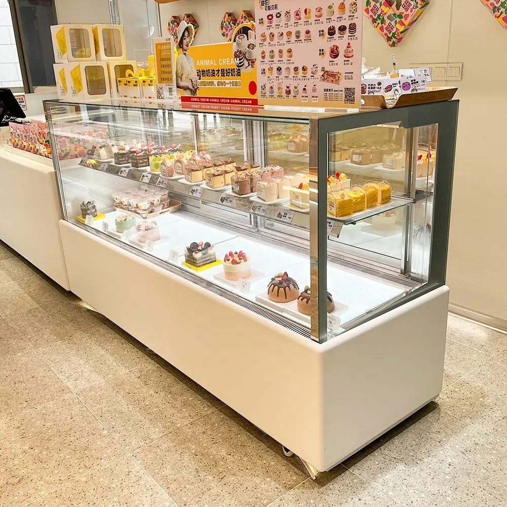 Arriart impianto di refrigerazione vetrina Display torta armadietto frigorifero per torte e pasticcini