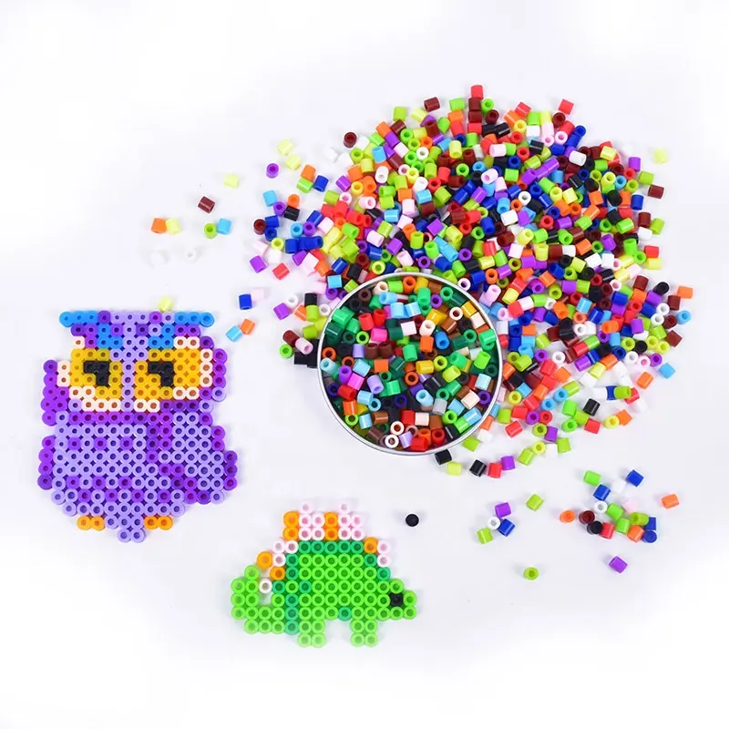 Regalo fai da te personalizzato di natale all'ingrosso 5mm in plastica altri giocattoli Puzzle educativi fusibile perline Hama Perler per la creazione di gioielli