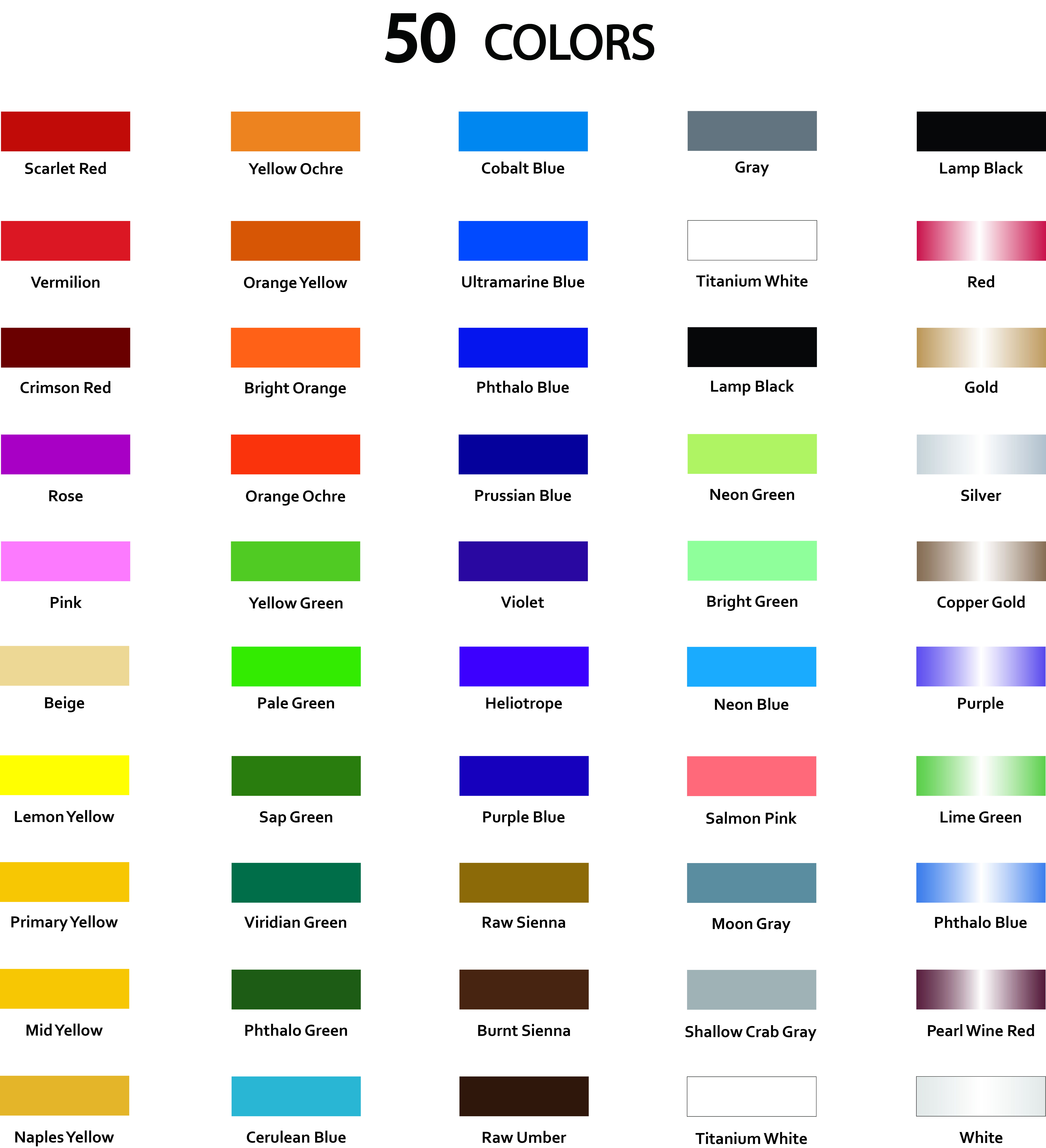 50 Colors