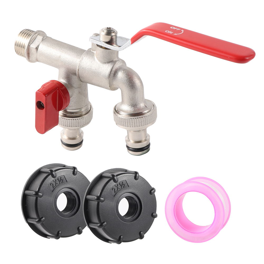 Robinet + Adaptateur IBC double