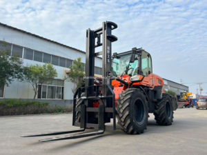 新条件3.0吨3.5吨4.0吨5.0吨越野柴油崎岖地形叉车4x4 4WD餐厅、印刷厂 - Product Image 3