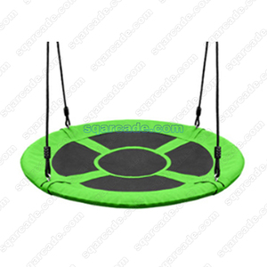 39 Inch <strong>Spider</strong> Web Tree Swing Outdoor Saucer <strong>Net</strong> Swing Platform Backyard Round Flying Swing