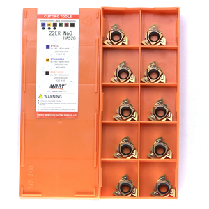 22ER N60 CNC Chèn Carbide Chèn Cho Thép Không Gỉ Công Cụ Chủ Indexable Phay Cutter Lưỡi - Product Image 2