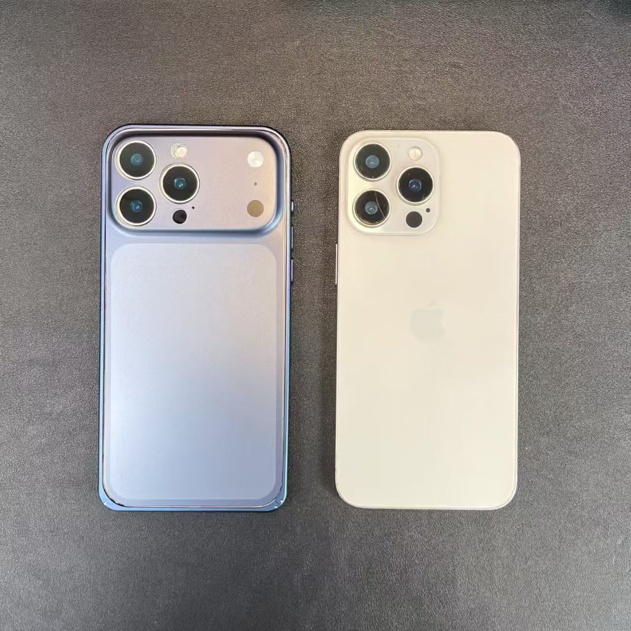 cadre plaque arrière protection lentille bleu titane