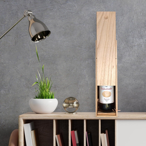 Elegante caja de madera para vino con tapa y Asa de cuerda Una caja de madera para almacenamiento de vino y movilidad un excelente regalo para bodas - Product Image 6