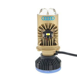 ミニH4 LEDプロジェクターレンズ170W 13000LM 6000Kプラグプレイレトロフィットヘッドライト電球<span class=keywords><strong>2</strong></span>個追加LEDソース付きモデルA4 A3 A1
