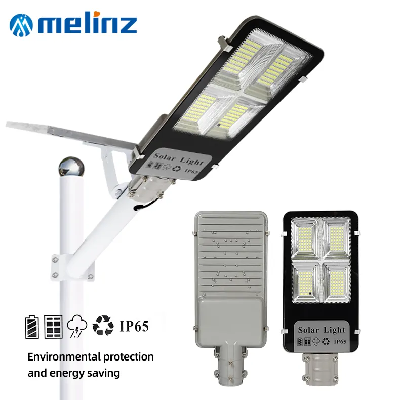 MELINZ 100W 200W 300W 400W 500W Ip65 lampione solare per esterni prezzo lampione solare a Led integrato