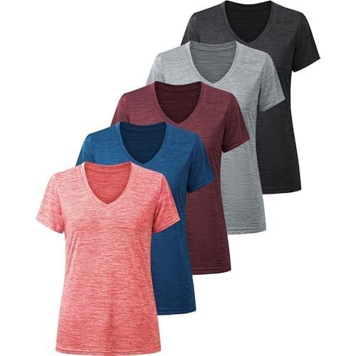 Lot de 5 : Gris Foncé, Gris Clair, Bleu, Rouge Vin, Rouge Pastèque