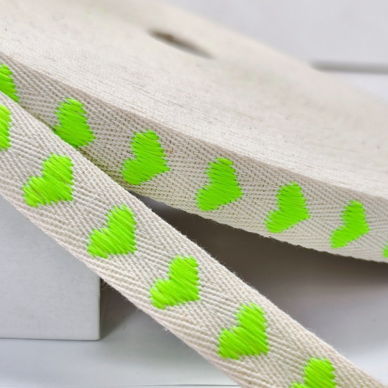 Vert néon-1,6 cm, 50 mètres par rouleau