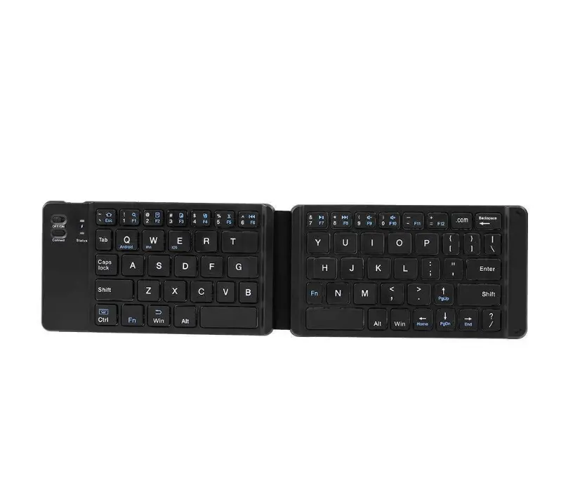 Light-Handy Mini folding wireless keyboard Bluetooth Foldable keyboard with Touchpad for Windows,Android,ios Tablet ipad Phone