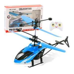 LONGXI Infrared Control Helicopter <strong>Rc</strong> Aeroplane Flight Controller air Plane Helicopter <strong>Rc</strong> Remote Control Blue Toy <strong>Kit</strong> - Product Image 1