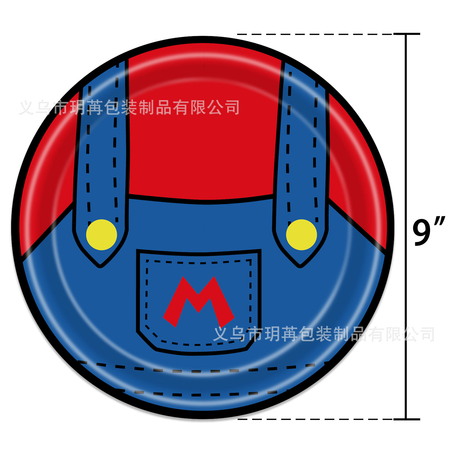 สายรัดสีแดง 10 เส้น ขนาด 7 นิ้ว