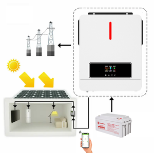 DEMUDA Factory 3.6kw 6.2KVA MPPT 120A 500VDC PV <strong>Input</strong> 220VAC 48V With/no Parallel Function 6200W <strong>1</strong> Phase Hybrid Solar <strong>Inverter</strong> - Product Image 1