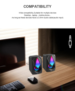 Hot <strong>System</strong> <strong>Unit</strong> Pc 360 Stereo Surround Speakers Small Body with Powerful Audio Rgb Led Light Gaming Speaker - Product Image 6