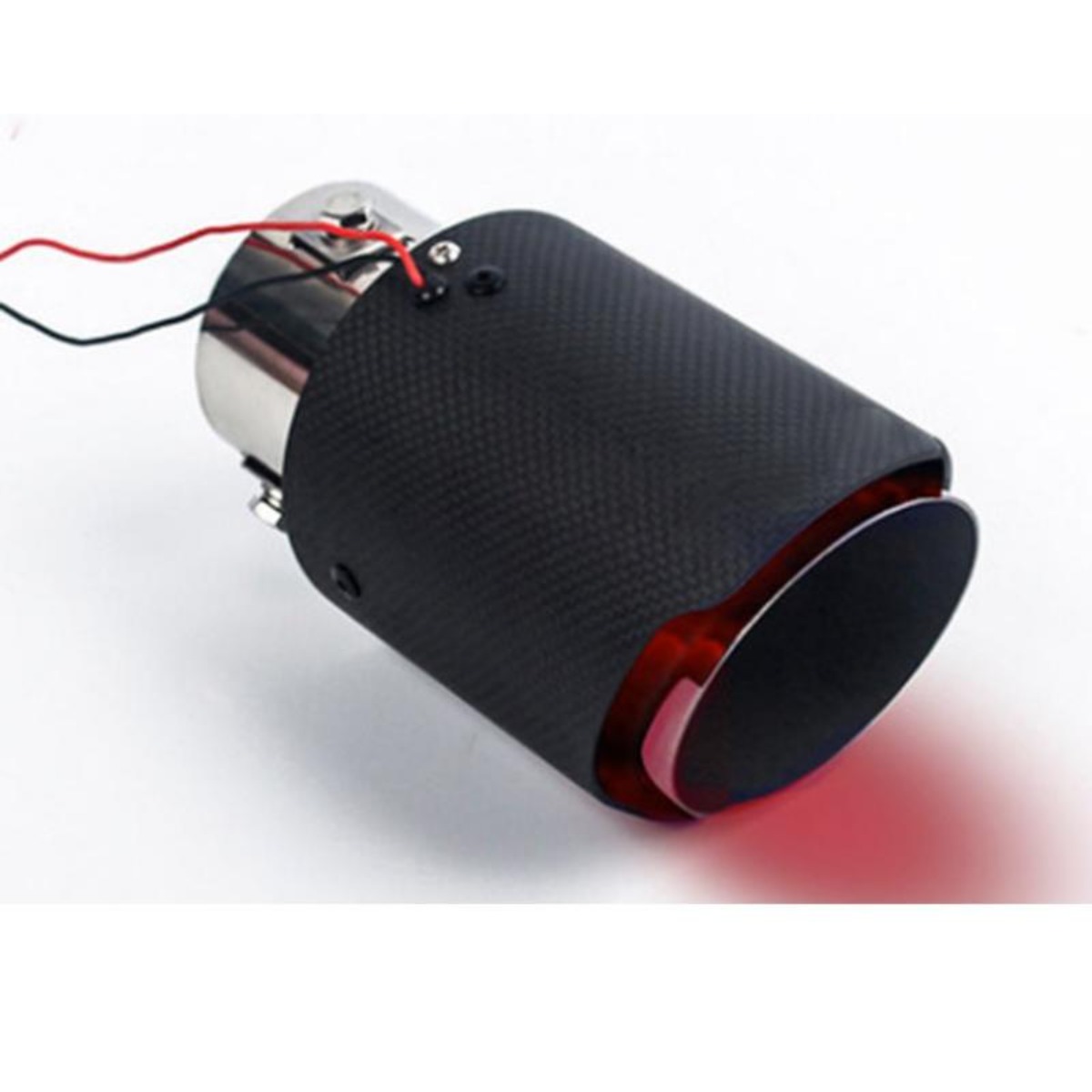 Bord droit de lampe rouge aspect carbone