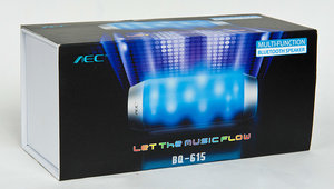 AFK-Subwoofer inalámbrico portátil, altavoz estéreo HIFI con micrófono, tarjeta TF, Radio FM, luz LED colorida - Product Image 6