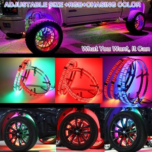 Jinxin 14/15ใหม่5/17นิ้วชุดโคมไฟวงแหวน RGB สองแถวกันน้ำสำหรับรถกระบะไฟ - Product Image 4