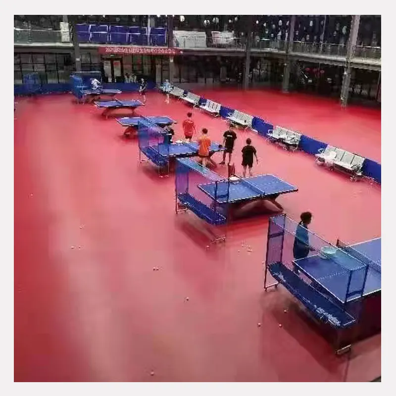 Anti-Slip pvc indoor sports flooring covering for table tennis flooring ping-pong sport court
