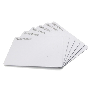Tarjeta de regalo rfid de material pvc blanco, código de barras de promoción - Product Image 1
