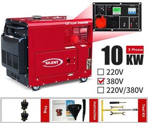 Fabrika fiyat sessiz dizel jeneratör 10kva otomatik transfer anahtarı/uzaktan başlangıç anahtarı - Product Image 2