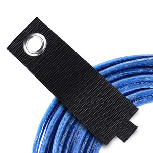 Organizador de cables de extensión de tamaño personalizado, correa de almacenamiento de cables, correa de hebilla de gancho y bucle resistente - Product Image 2