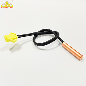 Sensor de temperatura personalizado de alta calidad de fábrica Ntc 2,7 K Ohm Ntc Sensor de descongelación Sensor de temperatura de cabeza de cobre - Product Image 2