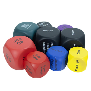 Bán buôn tùy chỉnh 6 mặt PU mềm bọt xúc xắc đồ chơi căng thẳng Bóng đồ chơi Bóng tập thể dục xúc xắc cho tập thể dục Hội Đồng Quản trị trò chơi - Product Image 2