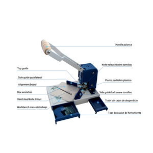 Çekirdek Motor bileşeni ile yeni S-100 manuel takvim kağıt kesme makinesi küçük yuvarlak köşe 50 m/dak - Product Image 4