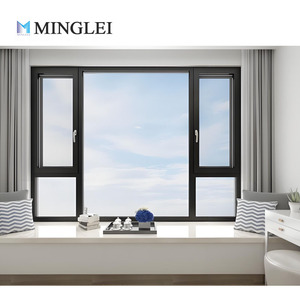 Minglei NFRC Certified Alumínio Liga Janela Personalizado Triple Pane Casement e Tilt Turn Abertura Widows - Product Image 1