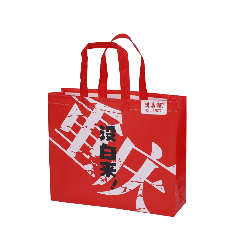 カスタムロゴ卸売環境にやさしい再利用可能なショッピングバッグ不織布バッグ