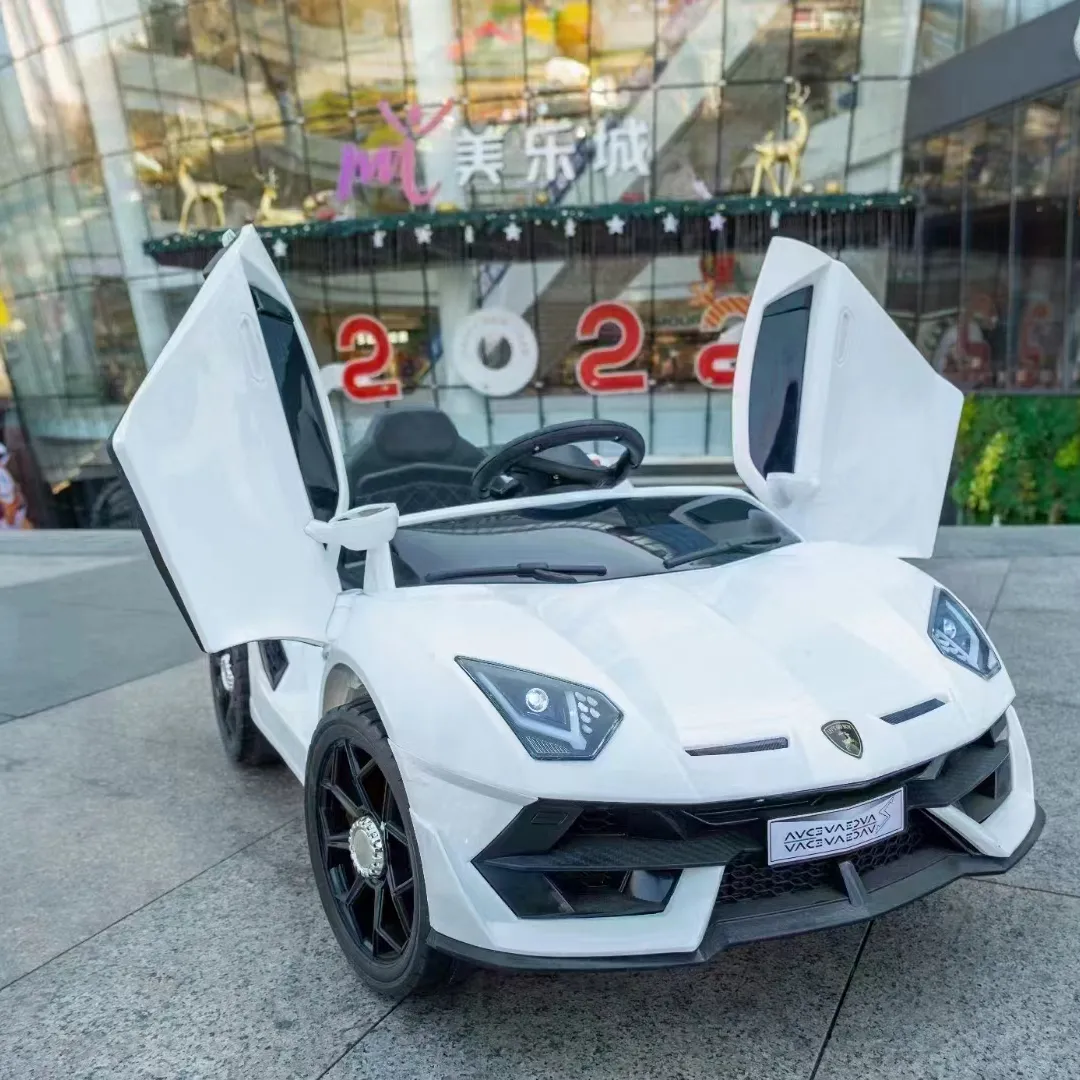 Voiture électrique pour enfants peut s'asseoir voiture à quatre roues garçons et filles voiture jouet bébé poussette de charge