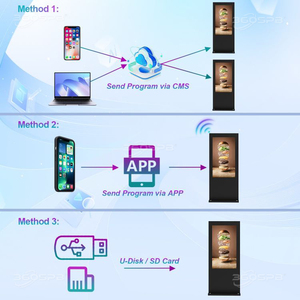 360SPB OFS75B Affiliate Marketing <strong>Digit</strong> Stand 75&quot; Outdoor Display Ip 65 - Product Image 5