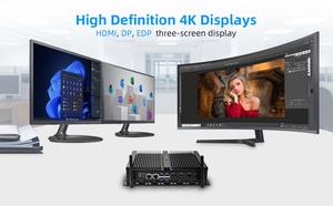 Factory Price Mini <strong>Computer</strong> Dual DDR4 Linux Industrial Fanless Box PC Triplex Display <strong>Compact</strong> Mini PC <strong>Computer</strong> - Product Image 6