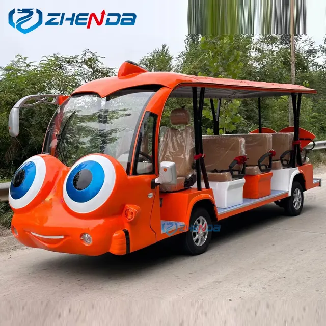 Passageiro Totalmente Fechado Estilo 4 Wheel Drive Brand New China Luxo Turista Elétrica Sightseeing Bus