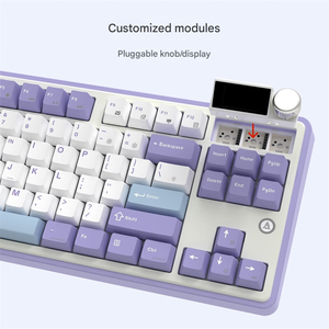 AJAZZ AK870 Teclado mecánico personalizado de tres modos Teclado para juegos intercambiable en caliente de tecla completa - Product Image 4