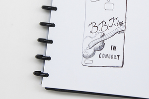 CustomDisc Bound A5 Sketchbook <strong>Notebook</strong> Embossed logo