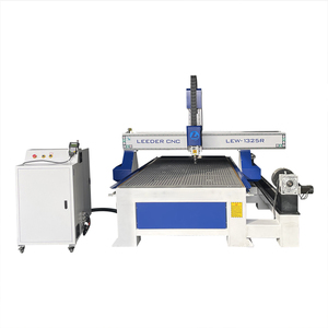 China Low Cost Woodworking <strong>CNC</strong> Wood <strong>Router</strong> with Side Rotary <strong>DSP</strong> <strong>A18</strong> 4 Axis System for Column Cylinder Engraving - Product Image 4